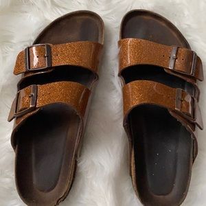 Birkenstock glitter sandals